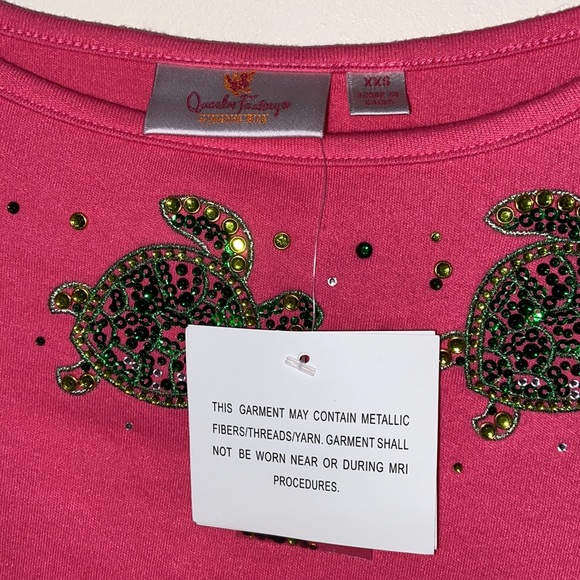 Quacker Factory 3/4 Sleeve Shirt with Turtle🐢🐢🐢 - Picture 7 of 16